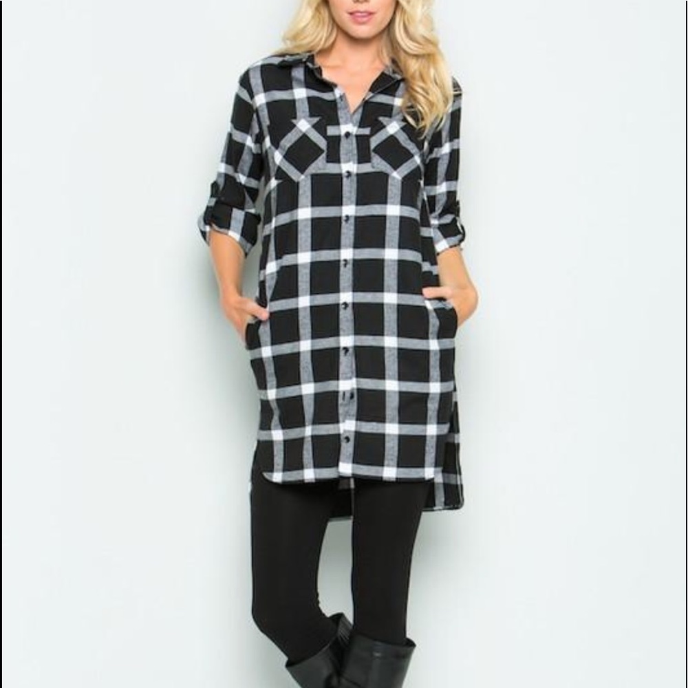 Flannel tunic/dress